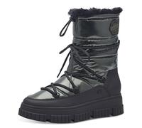 s.Oliver Damen Stiefeletten zum Schnüren Wasserabweisend Vegan, Metallisch (Green), 40 EU