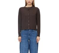 Feinstrickjacke mit Rippbündchen 42 braun 2181331.8944.42