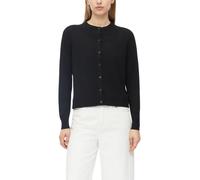Feinstrickjacke mit Rippbündchen 46 schwarz 2181331.9999.46
