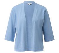 Feinstrickjacke mit 3/4-Arm und Wellenkante 46 blau 2179072.5025.46
