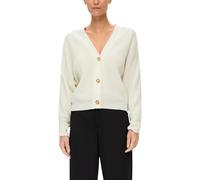 s.Oliver Damen Strickjacke, Weiß, 44 EU