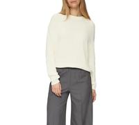 s.Oliver Damen Strickpullover - Boxy, gestreift, verkürzt, Langarm