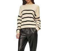 s.Oliver Damen Strickpullover - Boxy, gestreift, verkürzt, Langarm