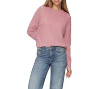 s.Oliver Damen Strickpullover - Boxy, gestreift, verkürzt, Langarm