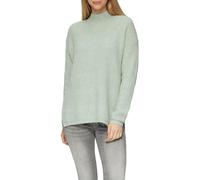 QS Strickpullover mit Stehkragen und Woll-Anteil in Hellgruen, Größe S