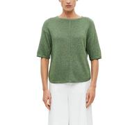 s.Oliver Damen Kurzarm-Strickpullover 2180603/72X2 mit Glitzergarn Grün M