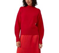 s.Oliver Strickpullover Weicher Pullover mit Stehkragen Damen 36 Salsa Rot Baumwollmix Rippbündchen
