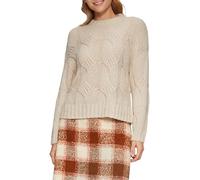 s.Oliver Damen Strickpullover - Zopfmuster, Relaxed Fit, Langarm
