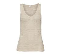 Stricktop S.OLIVER Gr. 32/34, beige (sand) Damen Tops (74596645-32) sand