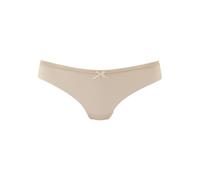 s.Oliver String Damen Seamless mit Spitzenborte & Schleifen-Detail Beige Gr. 44/46
