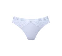 String S.OLIVER "Milene", Damen, Gr. 32/34, eisblau, Microtouch, Obermaterial: 88% Polyamid, 12% Elasthan, Unterhosen String, mit graphischen, dezent transparenten Spitzeneinsätzen (83067111-32) eisbl