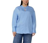 Strukturierte Viskosemix-Bluse im Relaxed Fit 48 blau 2179781.5141.48