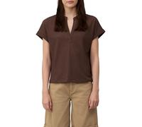 Strukturiertes T-Shirt im Relaxed Fit mit V-Ausschnitt 46 braun 2166363.8828.46