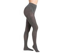 s.Oliver Socks - Women originals cable stitch Tights 1p dark grey melange, 44/46