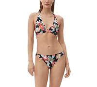 s.Oliver Damen Suki-10 Bikini, Blumendruck Schwarz, 34 / A EU