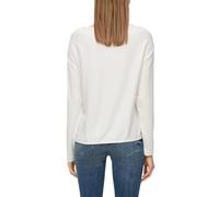 Sweatshirt mit Rippstruktur 42 creme