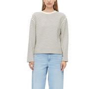 s.Oliver Sweatshirt Relaxed Fit Damen Gr. 40 braun gestreift Single Jersey Viskose-Mix Rundhals
