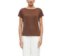 s.Oliver Damen T-Shirt - Jersey, V-Ausschnitt, Regular Fit, schimmernd, Ziernaht