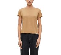 s.Oliver Damen T-Shirt - Jersey, V-Ausschnitt, Regular Fit, schimmernd, Ziernaht