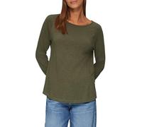 s.Oliver Damen T-Shirt - Langarm, Flammgarn, Raglanärmel, Regular Fit