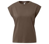 Baumwoll-Shirt mit überschnittener Schulter M braun 2181274.8922.M