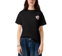 s.Oliver Damen T-Shirt - Loose Fit, Jersey, Rundhalsausschnitt, Rückenprint und Frontprint