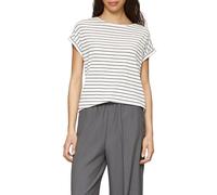 s.Oliver Damen T-Shirt - Loose Fit, Lyocellmix-Jersey, Fledermausärmel mit Umschlag