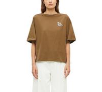 Oversized Baumwoll-T-Shirt mit Print 46 braun 2178724.89D0.46