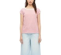 Gestreiftes Rundhalsshirt aus Baumwolle 44 pink|weiß 2178727.42H1.44