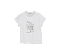 T-Shirt mit Frontprint 42 weiß 2179403.01D2.42