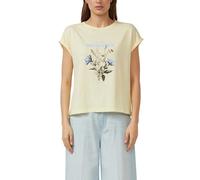 s.Oliver Damen T-Shirt - Relaxed Fit, Frontprint, Rundhalsausschnitt