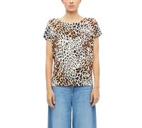 Fließendes Jersey-Shirt mit überschnittenen Schultern 38 creme|mehrfarbig 2181393.07A2.38