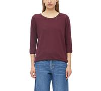 s.Oliver RED LABEL Regular Fit 3/4-Shirt aus reiner Baumwolle in Bordeaux Melange, Größe 44