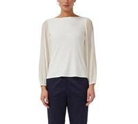 s.Oliver Damen T-Shirt - Relaxed Fit, U-Boot-Ausschnitt, Ballonärmel