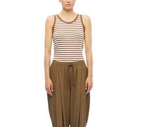 s.Oliver RED LABEL Slim Fit Tanktop aus Baumwoll-Mix in Mittelbraun, Größe 38
