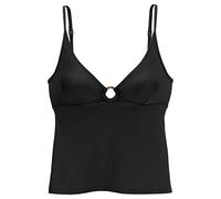 Tankini-Top S.OLIVER "Rome" Gr. 36, Cup C/D, schwarz Damen Bikini-Oberteile (99316917-36) schwarz