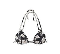S.OLIVER Triangel-Bikini-Top Damen schwarz-creme Gr.44 Cup C/D