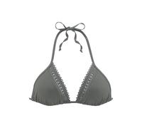Triangel-Bikini-Top S.OLIVER "Aiko" Gr. 36, Cup A/B, grün (oliv) Damen Bikini-Oberteile (69810410-36) oliv