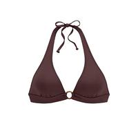 s.Oliver Damen Triangel-Bikini-Top | mit herausnehmbaren Softcups, Zierring in Horn-Optik in der vorderen Mitte