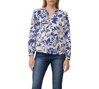 s.Oliver Damen Tunikabluse - Regular Fit, All-Over-Print, Langarm