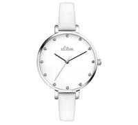 s.Oliver Damen Uhr Armbanduhr Leder SO-3455-LQ