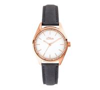 s.Oliver Damen Uhr Armbanduhr Leder SO-3678-LQ