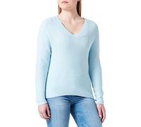 s.Oliver Damen V-neck V Neck Pullover langarm, Blau, 44 EU
