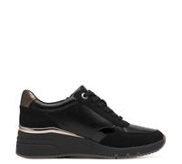 s.Oliver Damen Wedge Sneaker zum Schnüren mit Reißverschluss