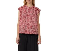 s.Oliver Damen Weites Blusentop mit Raffung und Spitzen-Detail Bluse