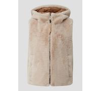QS Damen Outdoor-Weste - Wendbar, Teddy-Plüsch, Loose Fit