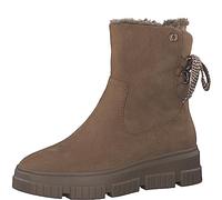 s.Oliver Damen Winterstiefeletten ohne Absatz Gefüttert Plateau Vegan Braun (Tan), 41