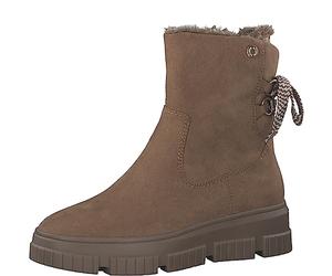 s.Oliver Damen Winterstiefel ohne Absatz Gefüttert Vegan, Braun (Tan), 41 EU