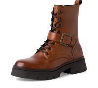 s.Oliver Damen Winterstiefeletten zum Schnüren aus Leder Gefüttert, Braun (Cognac), 36 EU