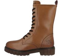 s.Oliver Damen Winterstiefeletten zum Schnüren aus Leder Gefüttert, Braun (Cognac), 36 EU